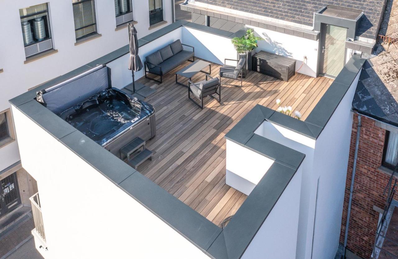 Appartement Avec Rooftop Au Centre De Malmedy Exteriér fotografie